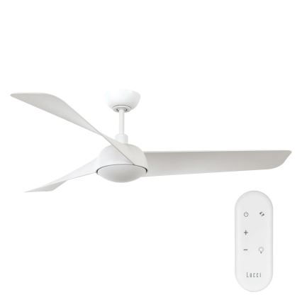 Lucci Air 21617049 - LED-dimmelhető mennyezeti ventilátor OSPREY 1xGX53/12W/230V, átmérő 132 cm, fehér + távirányító