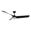 Lucci Air 21617149 - LED fényerőszabályozható mennyezeti ventilátor OSPREY 1xGX53/12W/230V átm. 132 cm fekete + távirányítóval