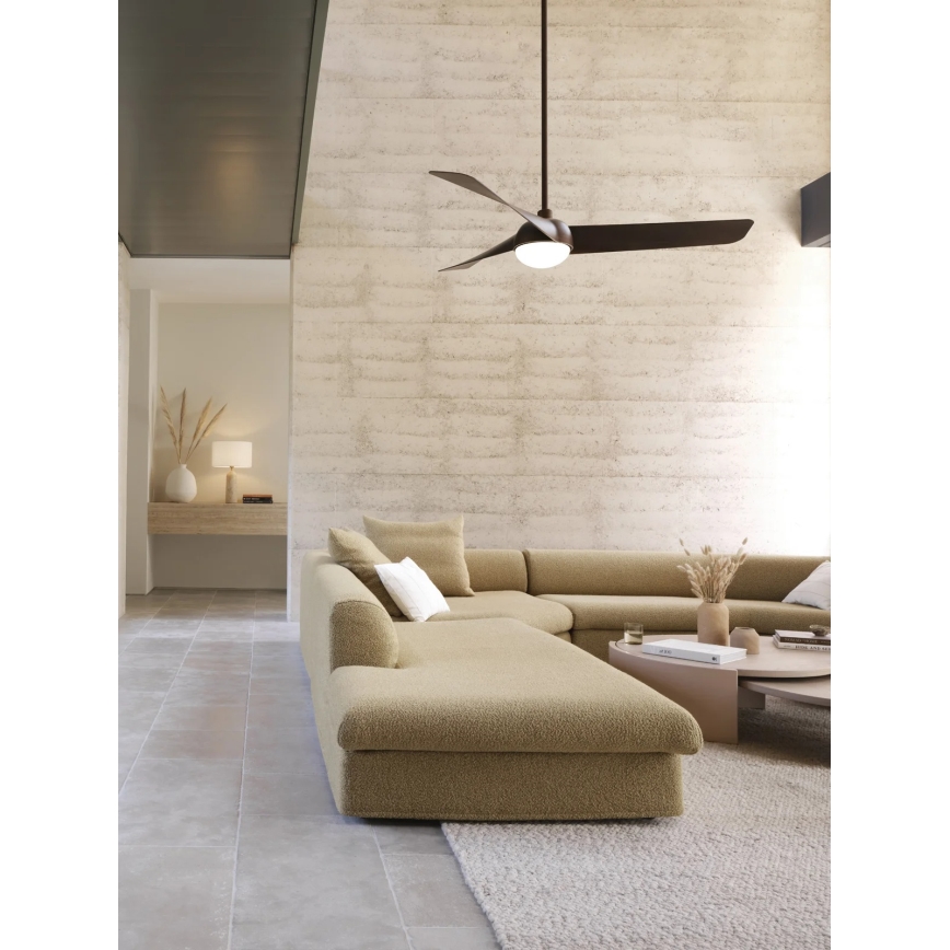 Lucci Air 21617249 - LED fényerőszabályozható mennyezeti ventilátor OSPREY 1xGX53/12W/230V, átm. 132 cm, bronz + távirányító
