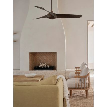 Lucci Air 21617249 - LED fényerőszabályozható mennyezeti ventilátor OSPREY 1xGX53/12W/230V, átm. 132 cm, bronz + távirányító