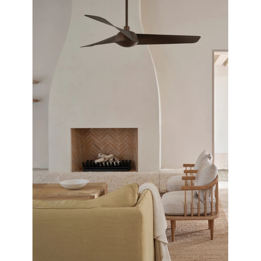 Lucci Air 21617249 - LED fényerőszabályozható mennyezeti ventilátor OSPREY 1xGX53/12W/230V, átm. 132 cm, bronz + távirányító