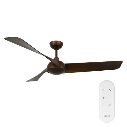 Lucci Air 21617249 - LED fényerőszabályozható mennyezeti ventilátor OSPREY 1xGX53/12W/230V, átm. 132 cm, bronz + távirányító