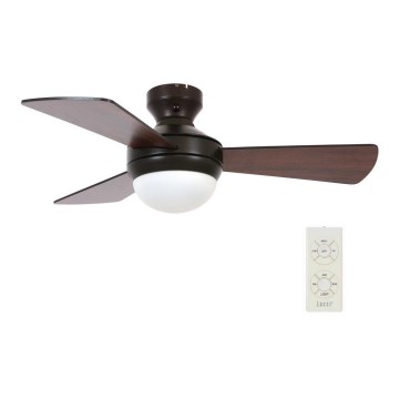 Lucci Air 512311 - Mennyezeti ventilátor AIRLIE HUGGER 2xE27/15W/230V fa/barna átmérő 91 cm + távirányító