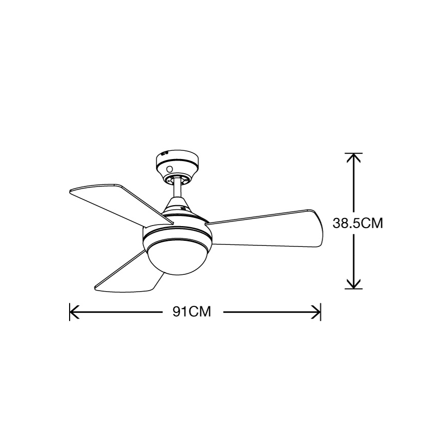 Lucci Air 512311 - Mennyezeti ventilátor AIRLIE HUGGER 2xE27/15W/230V fa/barna + távirányítás