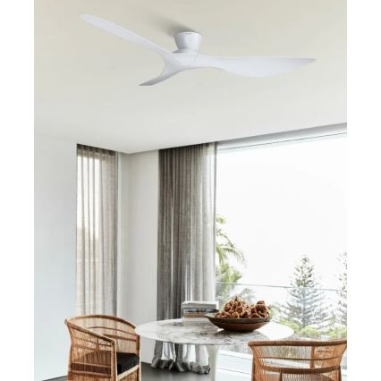 Lucci Air 514030 - Mennyezeti ventilátor KOTARA Ø 137 cm, fehér + távirányító