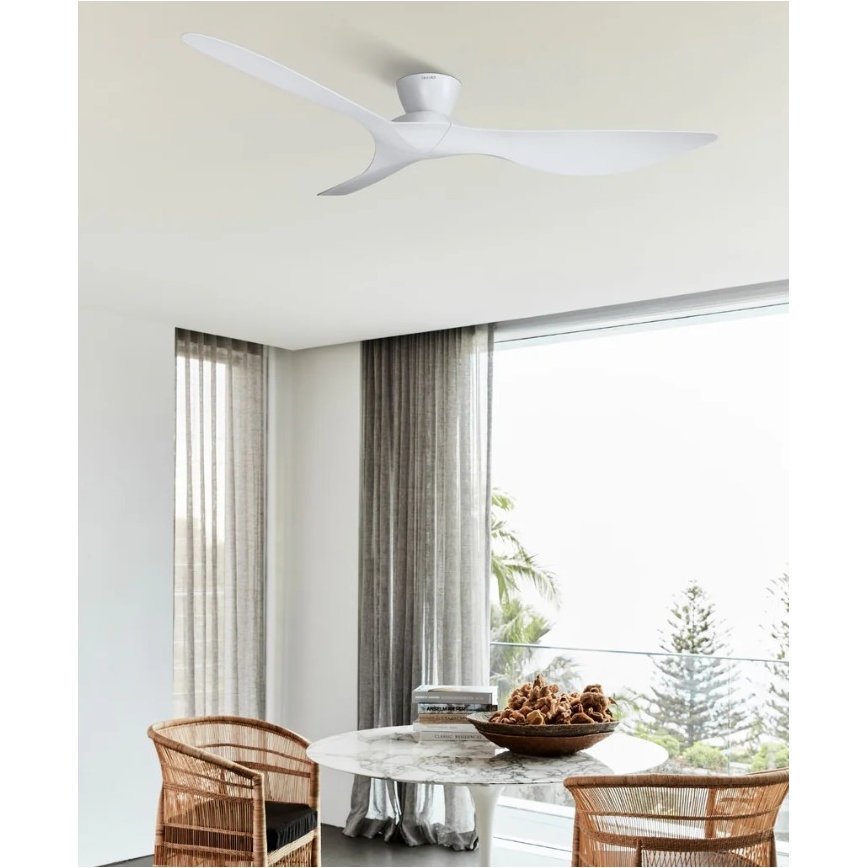 Lucci Air 514030 - Mennyezeti ventilátor KOTARA Ø 137 cm, fehér + távirányító