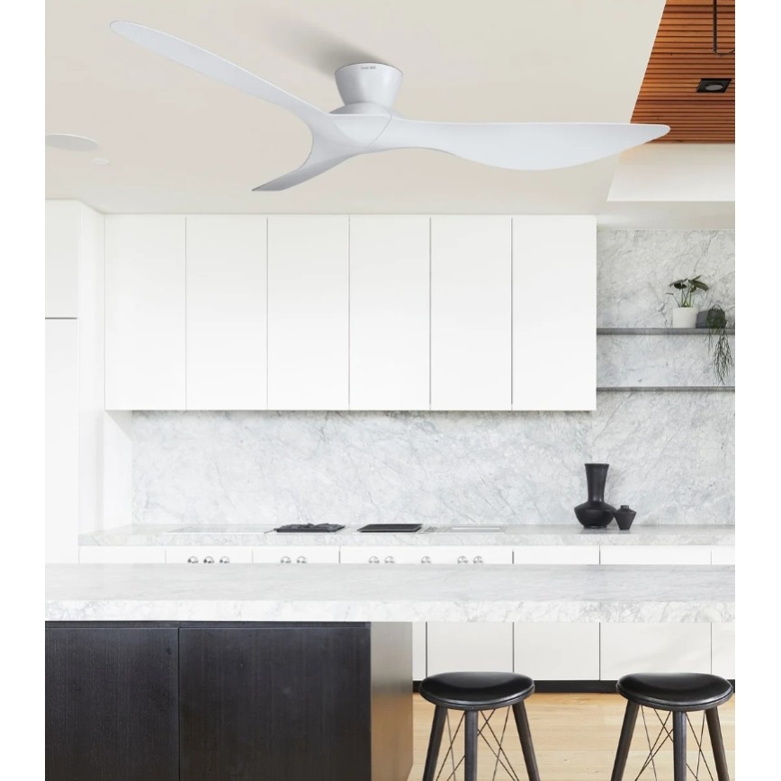 Lucci Air 514030 - Mennyezeti ventilátor KOTARA Ø 137 cm, fehér + távirányító