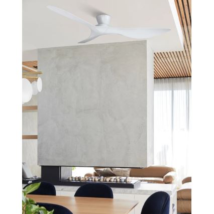 Lucci Air 514030 - Mennyezeti ventilátor KOTARA Ø 137 cm, fehér + távirányító