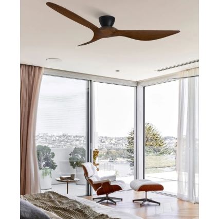 Lucci Air 514032 - KOTARA mennyezeti ventilátor Ø 137 cm, barna/fekete + távirányító