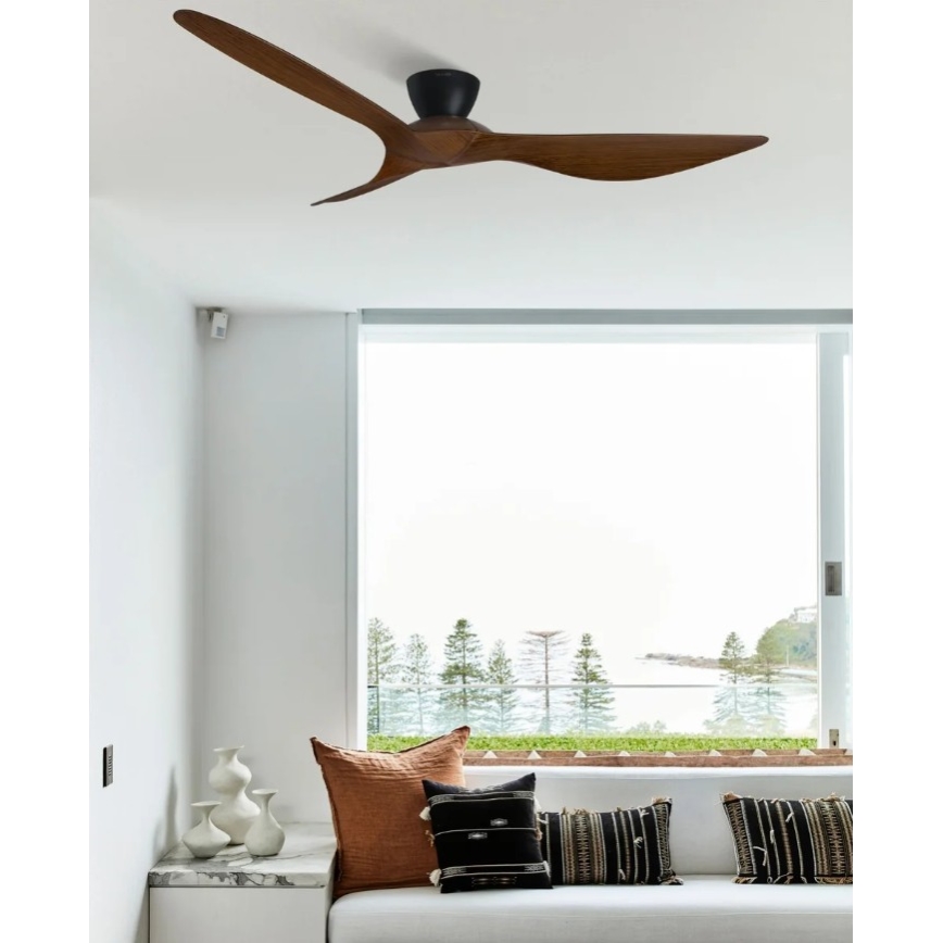 Lucci Air 514032 - KOTARA mennyezeti ventilátor Ø 137 cm, barna/fekete + távirányító