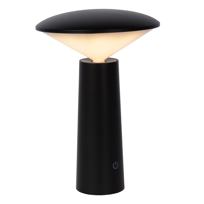 Lucide 02807/04/30 - LED Dimmelhető érintős kültéri lámpa JIVE LED/3W/3,7V USB 3000/4750/6500K IP44 1200 mAh fekete