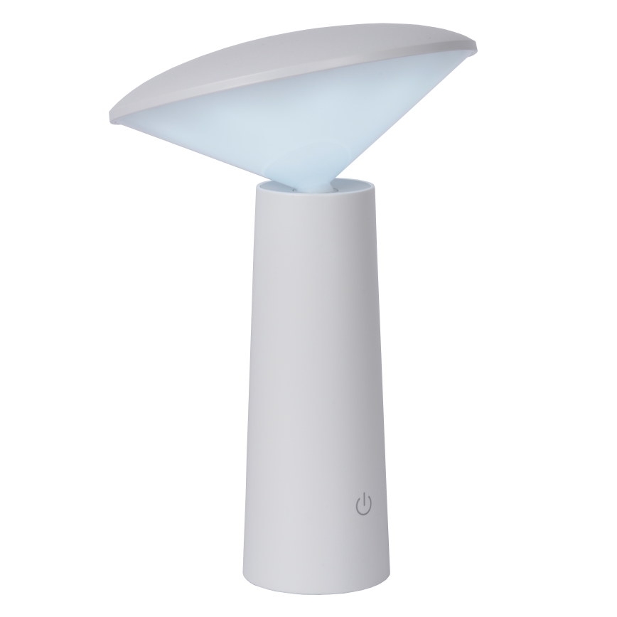 Lucide 02807/04/31 - LED Dimmelhető érintős kültéri lámpa JIVE LED/3W/3,7V USB 3000/4750/6500K IP44 1200 mAh fehér