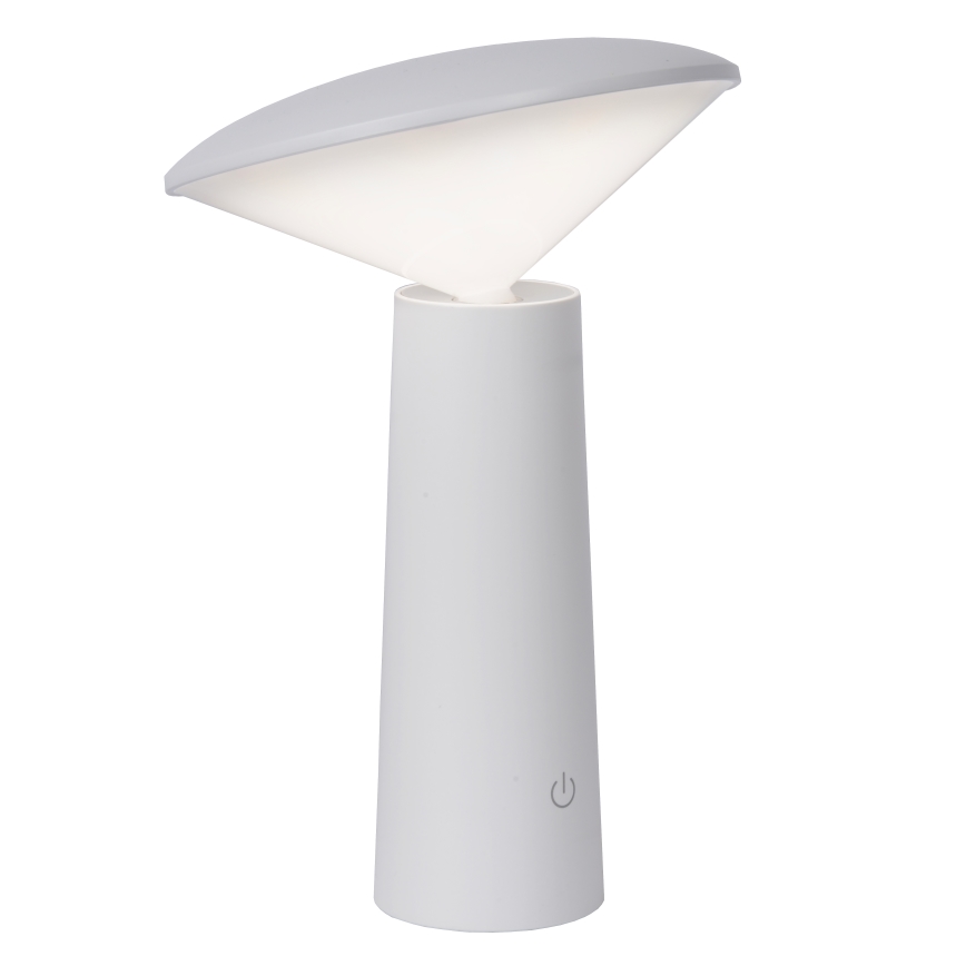 Lucide 02807/04/31 - LED Dimmelhető érintős kültéri lámpa JIVE LED/3W/3,7V USB 3000/4750/6500K IP44 1200 mAh fehér