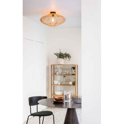 Lucide 03135/56/72 - Mennyezeti lámpa MAGALI 1xE27/40W/230V átm. 56 cm bézs