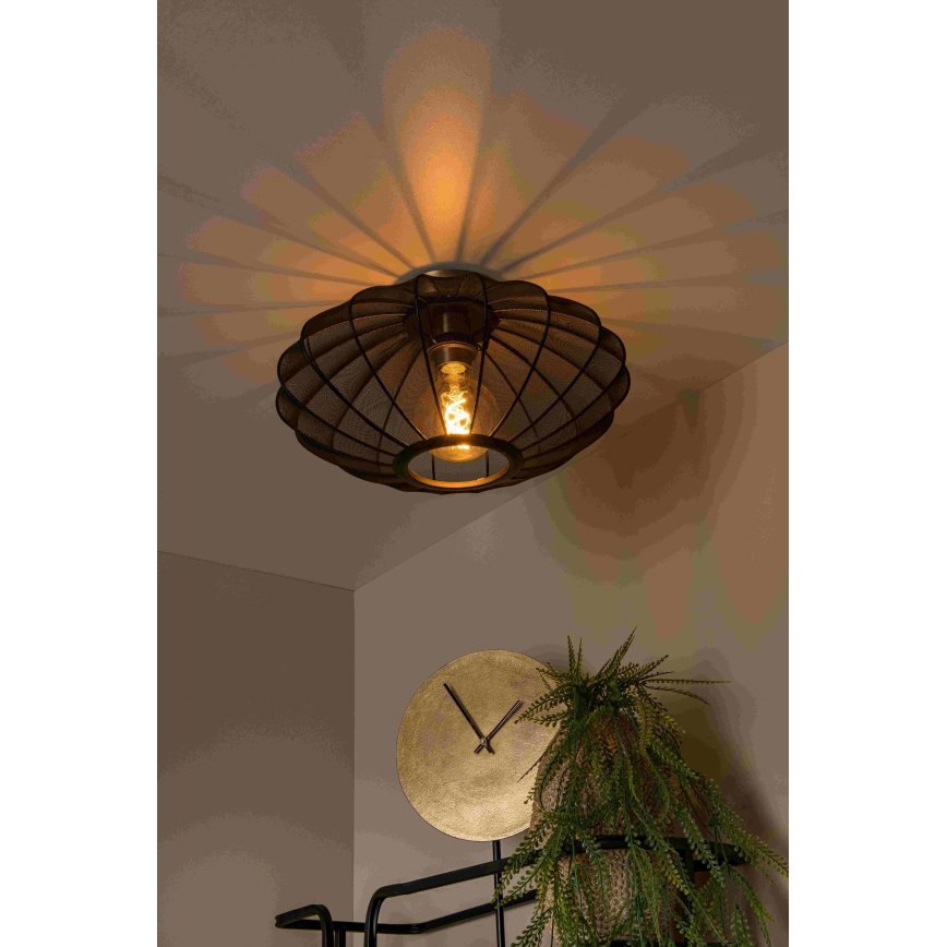 Lucide 03147/40/30 - Mennyezeti lámpa CORINA 1xE27/40W/230V átm. 40 cm fekete
