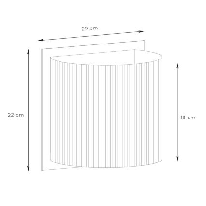 Lucide 03229/01/30 - Fali lámpa MAGIUS 1xE27/40W/230V bambusz