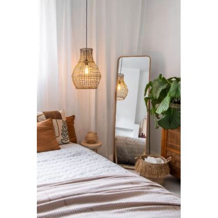 Lucide 03438/35/72 - Csillár zsinóron ALBAN 1xE27/40W/230V bézs