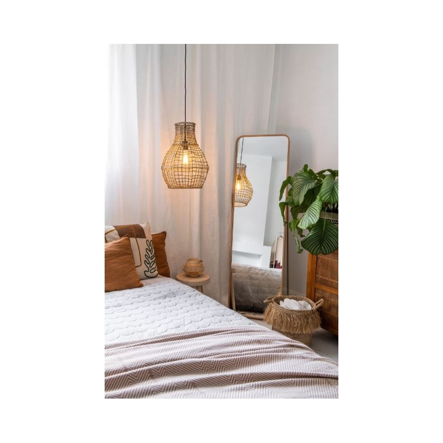 Lucide 03438/35/72 - Csillár zsinóron ALBAN 1xE27/40W/230V bézs