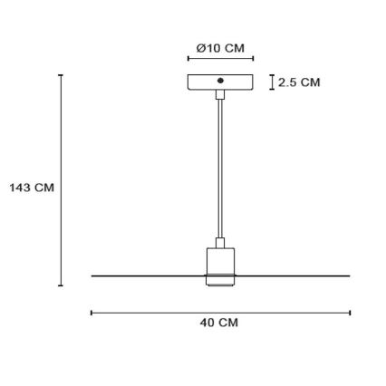 Lucide 05431/01/02 - Csillár zsinóron OLENNA 1xE27/40W/230V