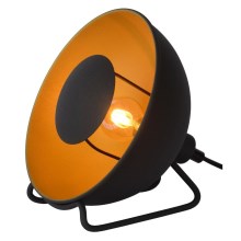Lucide 05530/20/30 - Asztali lámpa ALVARO 1xE14/25W/230V á. 20 cm fekete/arany