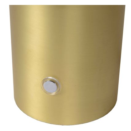 Lucide 05539/01/02 - Dimmelhető érintős asztali lámpa TIMON 1xE27/25W/230V átm. 27 cm arany/fehér