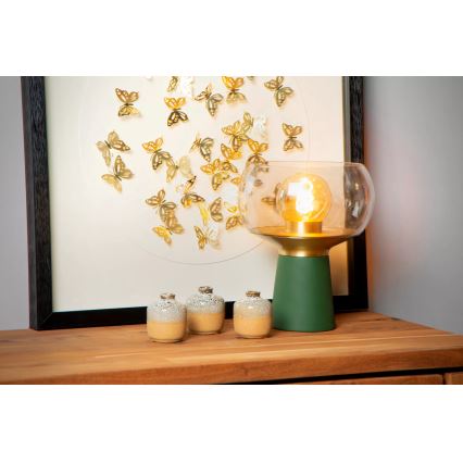 Lucide 05540/01/33 - Asztali lámpa FARRIS 1xE27/25W/230V zöld