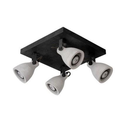 Lucide 05910/19/30 – LED Dimmelhető Spotlámpa CONCRI 4×GU10/5W/230V