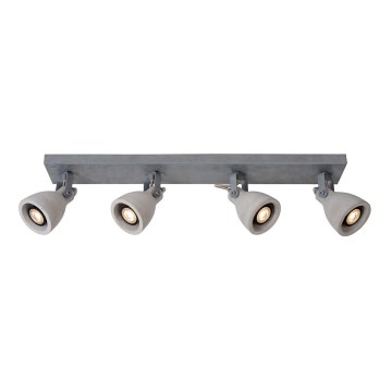 Lucide 05910/20/36 - LED spotlámpa CONCRI-LED 4xGU10/5W/230V szürke 68 cm