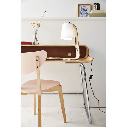 Lucide 06502/81/31 - Asztali lámpa NORDIC 1xE14/40W/230V fehér
