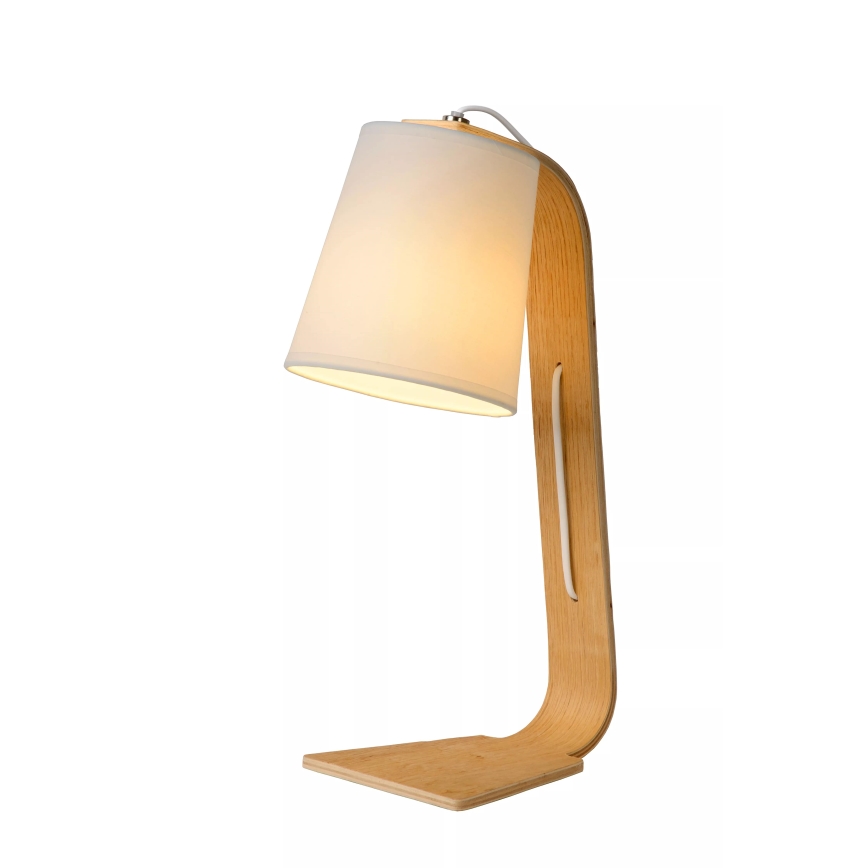 Lucide 06502/81/31 - Asztali lámpa NORDIC 1xE14/40W/230V fehér