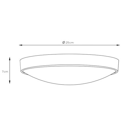 Lucide 08109/01/31 - LEX mennyezeti lámpa 1xE27/9W/230V fehér
