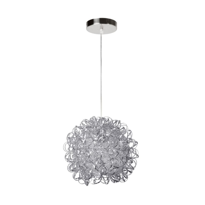 Lucide 08402/35/12 - Függeszték NOON 1xE27/60W/230V matt króm 34 cm