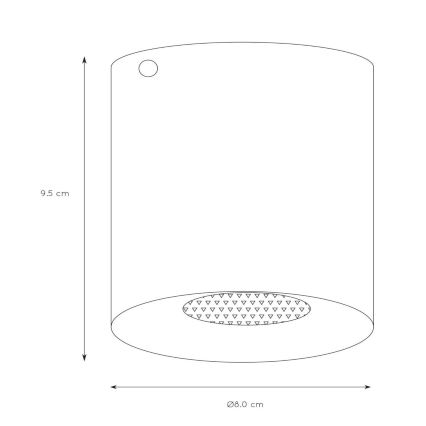 Lucide 09100/01/30 - Spotlámpa BODI 1xGU10/50W/230V