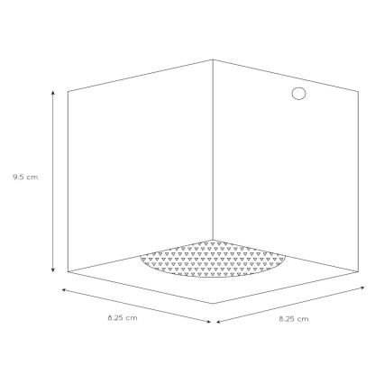 Lucide 09101/01/30 - Spotlámpa BODI 1xGU10/50W/230V