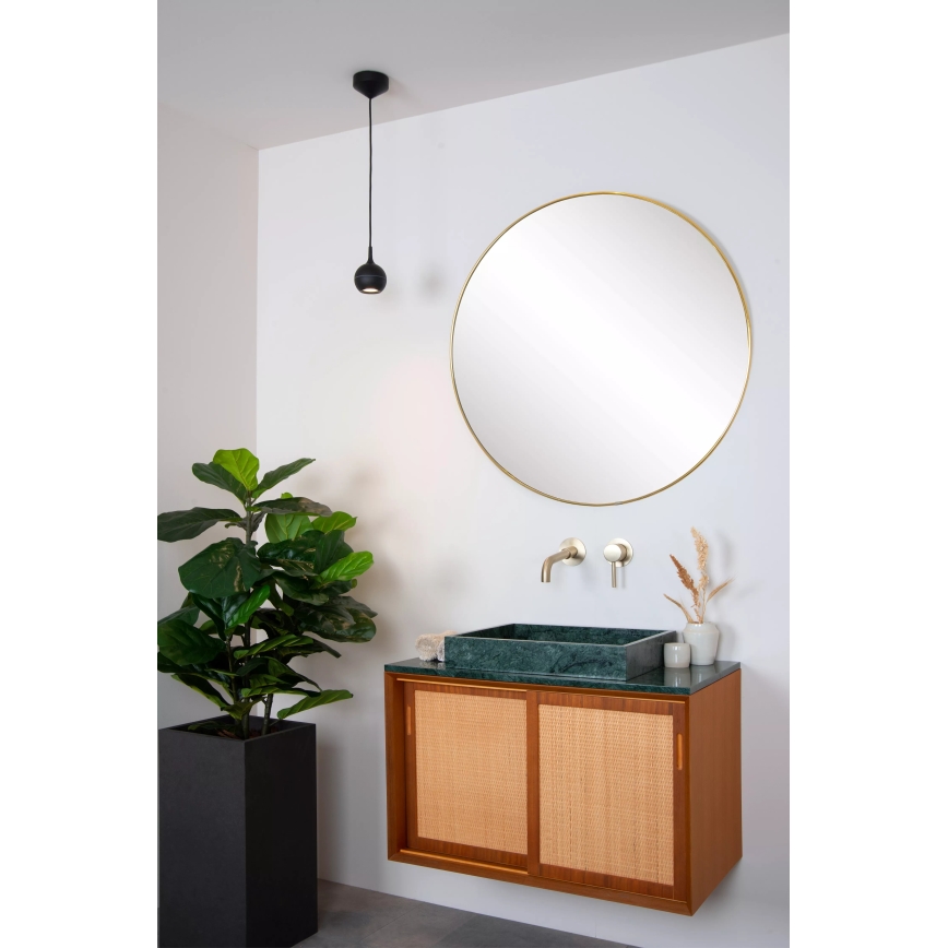 Lucide 09438/01/30 - Csillár zsinóron FAVORI 1xGU10/50W/230V IP44 fekete