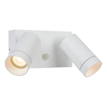 Lucide 09831/01/31 - Kültéri lámpa mozgásérzékelővel TAYLOR 2xGU10/50W/230V IP54