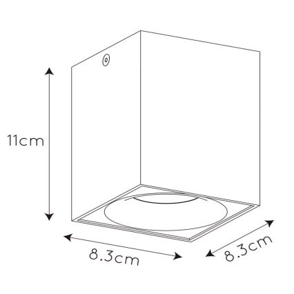 Lucide 09913/05/31 - LED állítható fényerejű spotlámpa BENTOO 1xGU10/5W/230V fehér