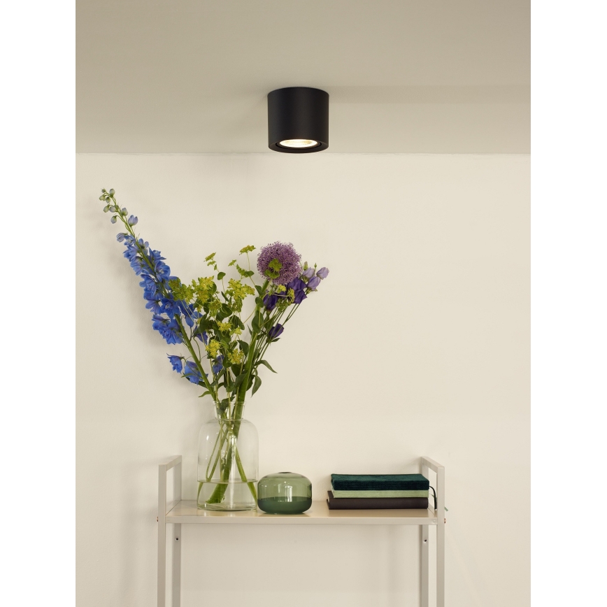 Lucide 09921/12/30 - LED dimmelhető spotlámpa FEDLER 1xGU10/12W/230V 2200-3000K CRI95 fekete