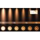 Lucide 09921/12/30 - LED Dimmelhető spotlámpa FEDLER 1xGU10/12W/230V 2200-3000K CRI95 fekete