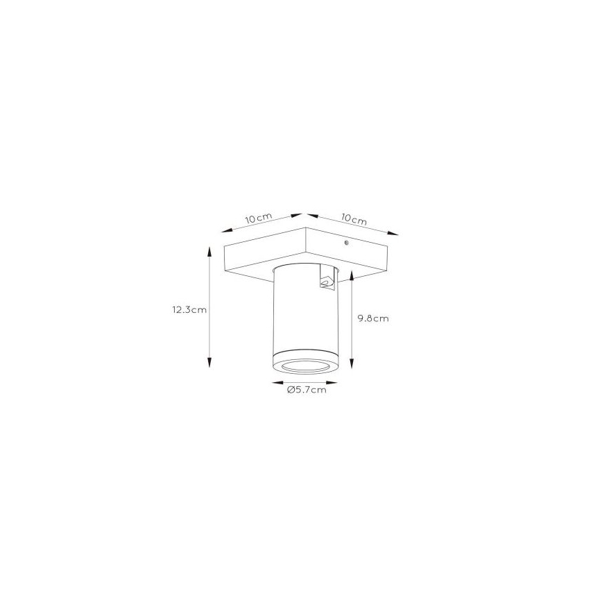 Lucide 09930/05/31 - LED Dimmelhető spotlámpa TAYLOR 1xGU10/5W/230V IP44