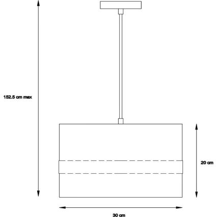 Lucide 10409/01/33 - Csillár zsinóron EXTRAVAGANZA TUSSE 1xE27/60W/230V zöld