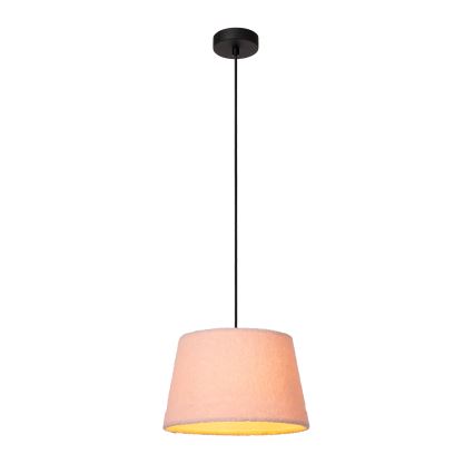 Lucide 10416/01/66 - Csillár zsinóron WOOLLY 1xE27/60W/230V rózsaszín