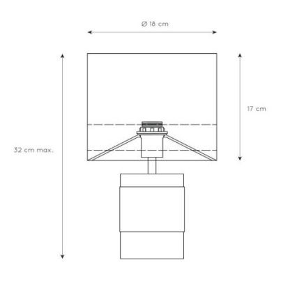 Lucide 10500/81/34 - Asztali lámpa EXTRAVAGANZA FRIZZLE 1xE14/40W/230V arany