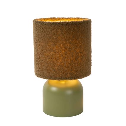 Lucide 10516/01/33 - Asztali lámpa WOOLLY 1xE14/40W/230V zöld