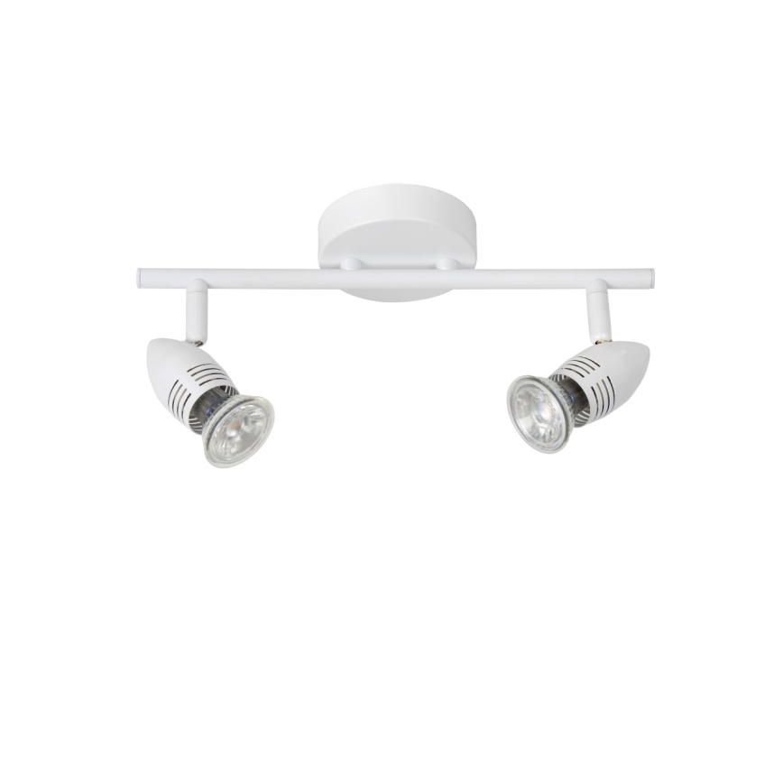 Lucide 13955/10/31 - LED spotlámpa CARO-LED 2xGU10/5W/230V fehér
