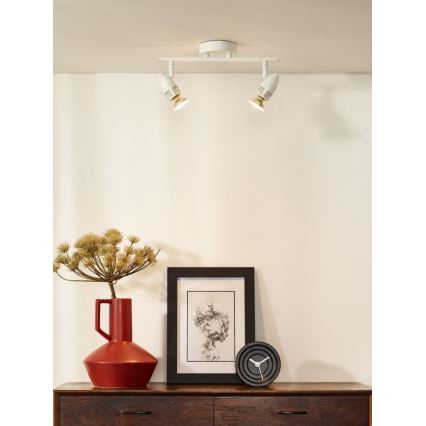 Lucide 13955/10/31 - LED spotlámpa CARO-LED 2xGU10/5W/230V fehér