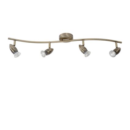 Lucide 13955/20/03 - LED spotlámpa CARO-LED 4xGU10/5W/230V bronz