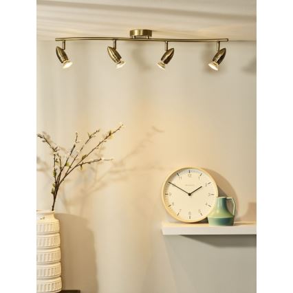 Lucide 13955/20/03 - LED spotlámpa CARO-LED 4xGU10/5W/230V bronz