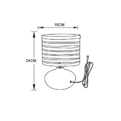 Lucide 14559/81/39 - Asztali lámpa TINA 1xE14/40W/230V lila