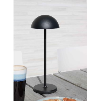 Lucide 15500/02/30 - LED Dimmelhető érintős kültéri lámpa JOY LED/1,5W/3,7V USB IP54 2200 mAh fekete